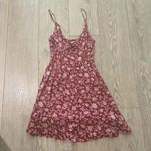 A&F Red Floral Sun Dress